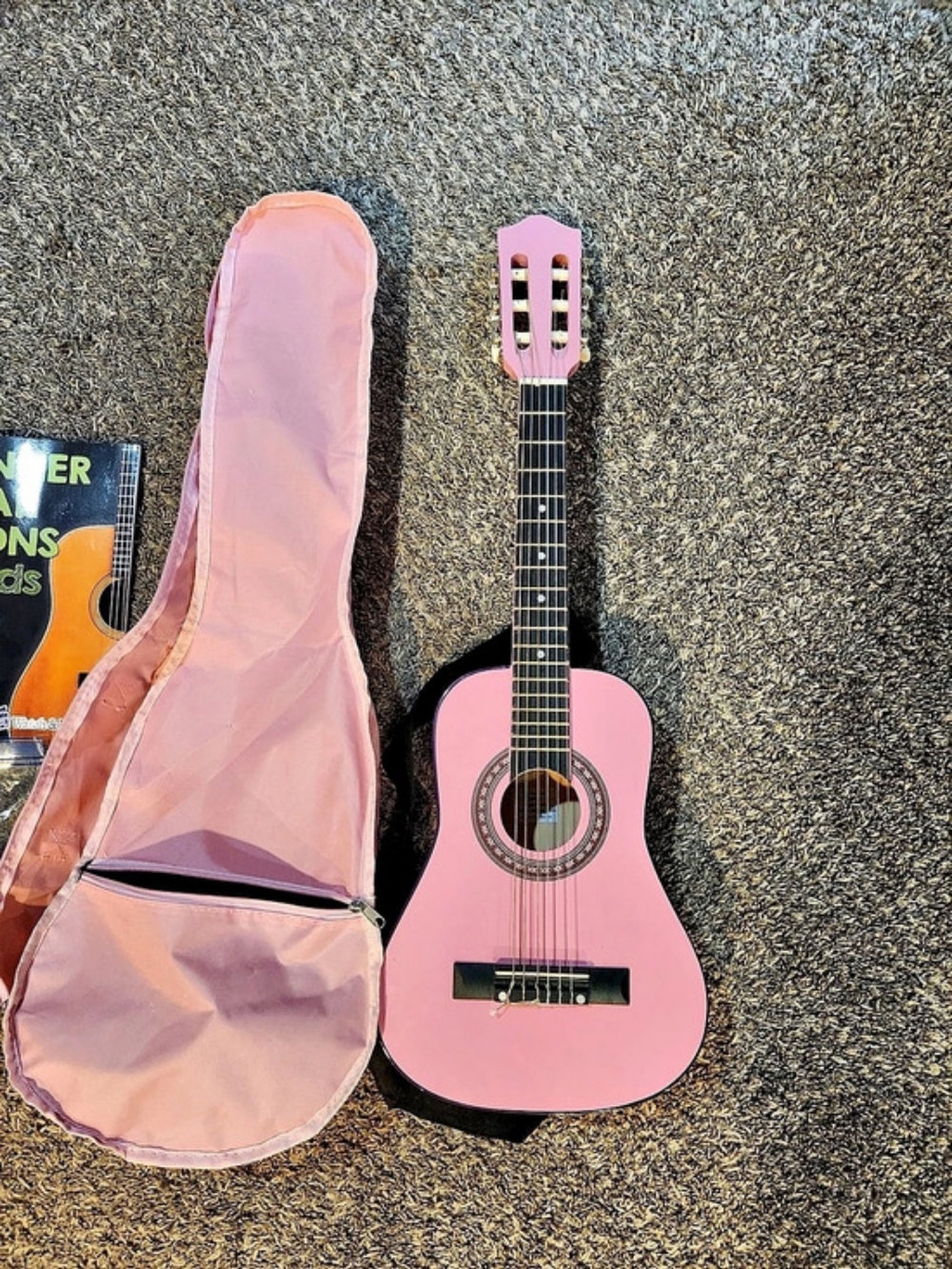 MA30-020 Pink Acoustic Learning Guitar with Case